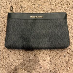 Michael Kors Black and Gold Toiletry Bag